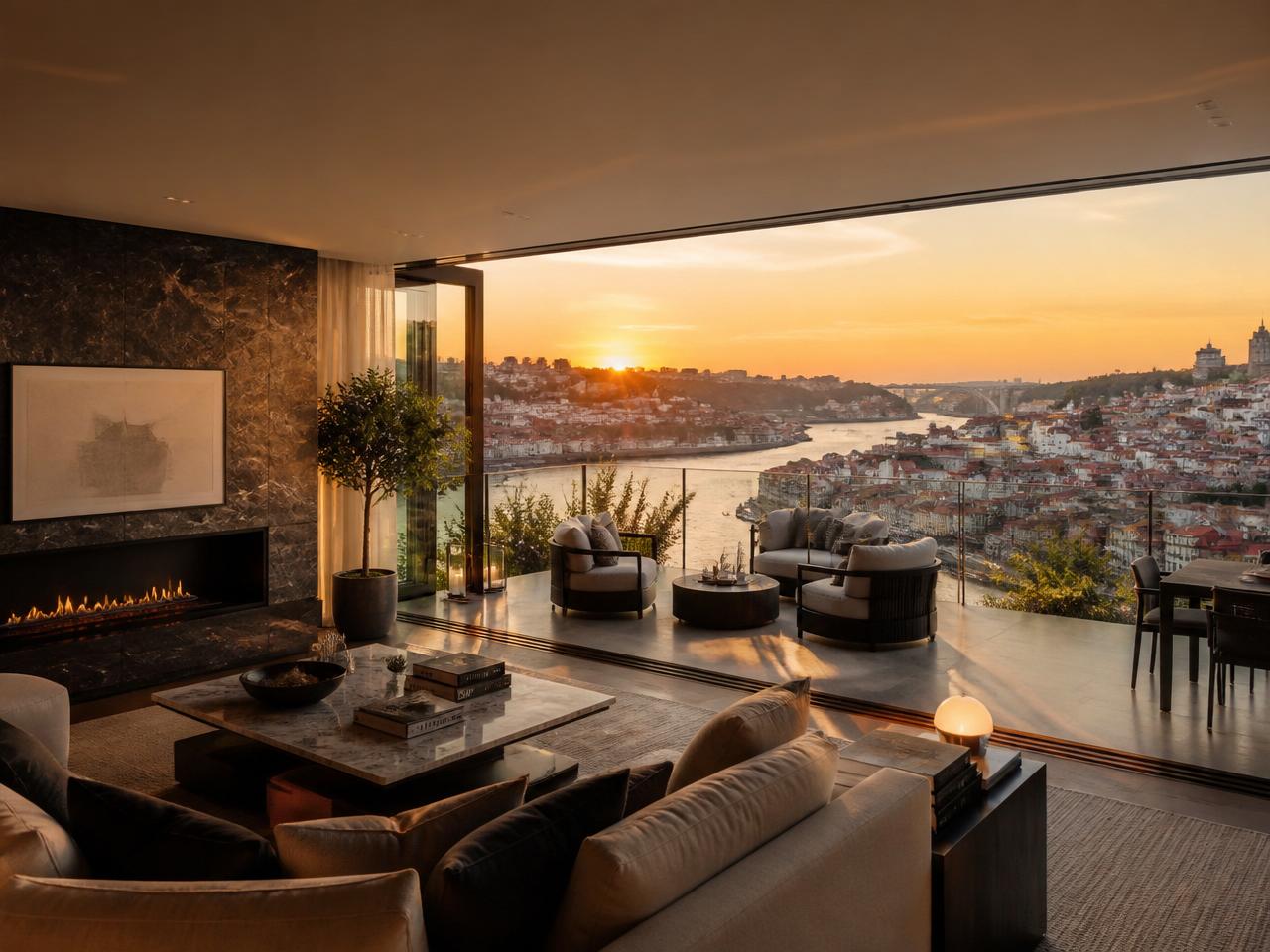 Penthouse terrace view